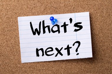 Sırada ne var? -Kalçası Not kağıt tutturulmuş bulletin board