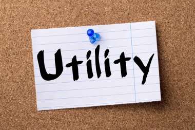 Yardımcı programı - ilan panosu üzerinde pinned kalçası not kağıdı