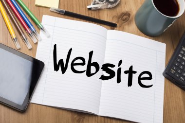 Web sitesi - Not Defteri ile metin