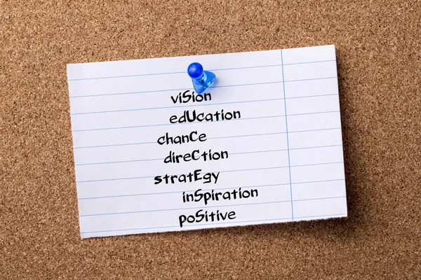 Vision Education Chance Direction Strategy Inspiration Positive — Stock Photo, Image