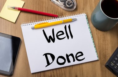 Aferin - Not defteriyle metin