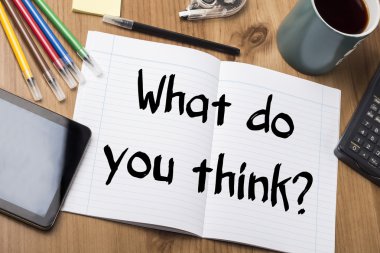 Ne düşünüyorsun? -Not Defteri ile metin