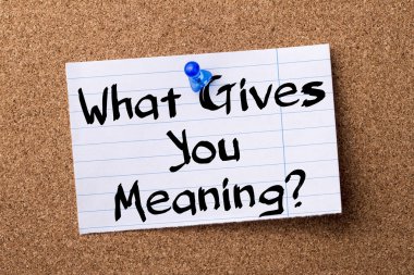 Anlam kapıldın? -Kalçası Not kağıt tutturulmuş Bülteni b