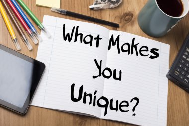 Benzersiz kılan nedir? -Not Defteri ile metin