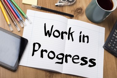 Yapım aşamasında - Not Defteri ile metin