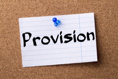 Hüküm - kalçası not kağıdı bulletin board tutturulmuş.