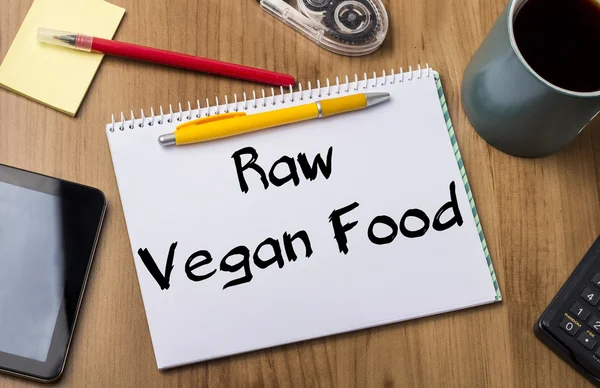 Raw Vegan Food - Note Pad With Text