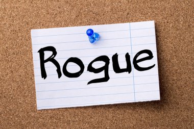 Haydut - kalçası not kağıdı bulletin board tutturulmuş.