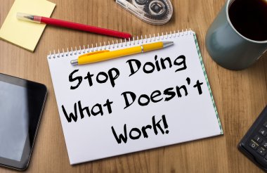 Ne işe yaramazsa yapmayı kes! -Not Defteri ile metin