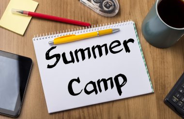 Yaz kampı - Not Defteri ile metin