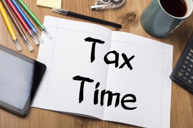 Vergi zamanı - Not Defteri ile metin