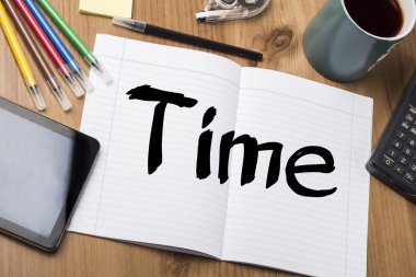 Zaman - not defteri ile metin