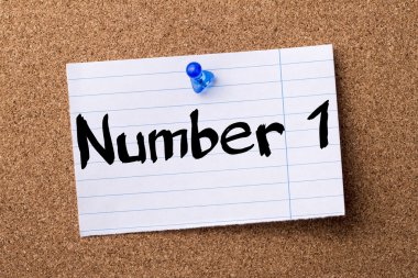 Sayı 1 - kalçası not kağıdı bulletin board tutturulmuş