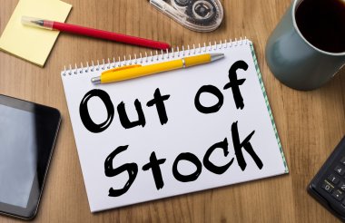 Stokta - metin ile Pad Not