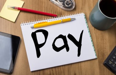 Ödeme - metin ile Pad Not