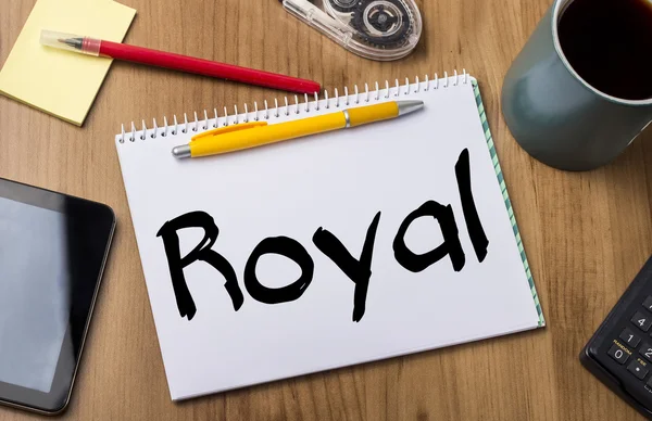 Royal - Note Pad avec texte — Photo