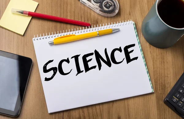 SCIENCE - Note Pad With Text — Stock Photo, Image