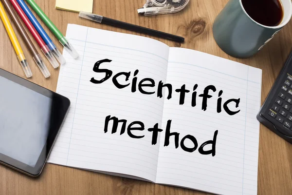 Scientific method - Note Pad With Text — Stock Photo, Image