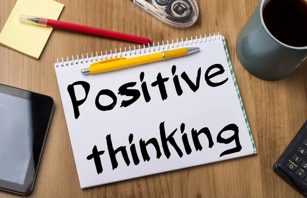 Positive thinking - Note Pad With Text — Stock Photo, Image