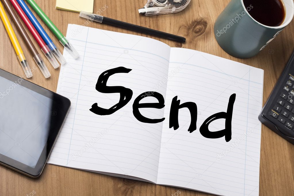 Send - Note Pad With Text