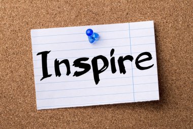 İlham - kağıt bulletin board tutturulmuş Not ağlamış