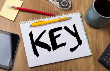 Anahtar - Not Defteri ile metin