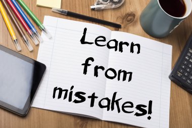 Hatalardan ders! -Not Defteri ile metin