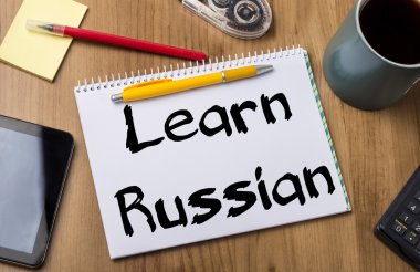 Metin ile Pad Not Rusça - öğrenmek