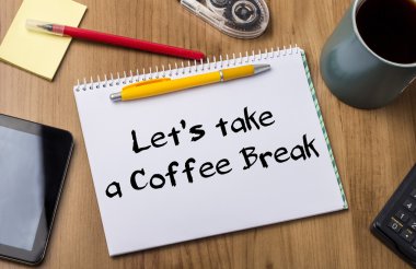 Kahve molası - Not Defteri ile metin alalım