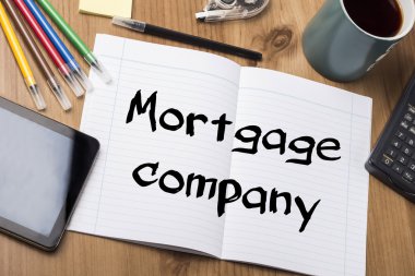 Mortgage şirketi - Not Defteri ile metin
