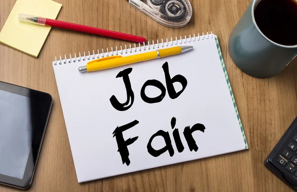 Job Fair - Note Pad With Text — Stock Photo, Image