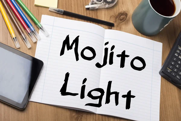 Mojito Light - Blocco note con testo — Foto Stock