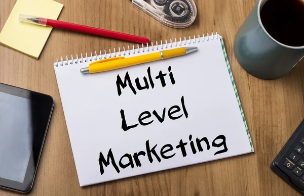 Multi Level Marketing Mlm - notitie Pad met tekst — Stockfoto