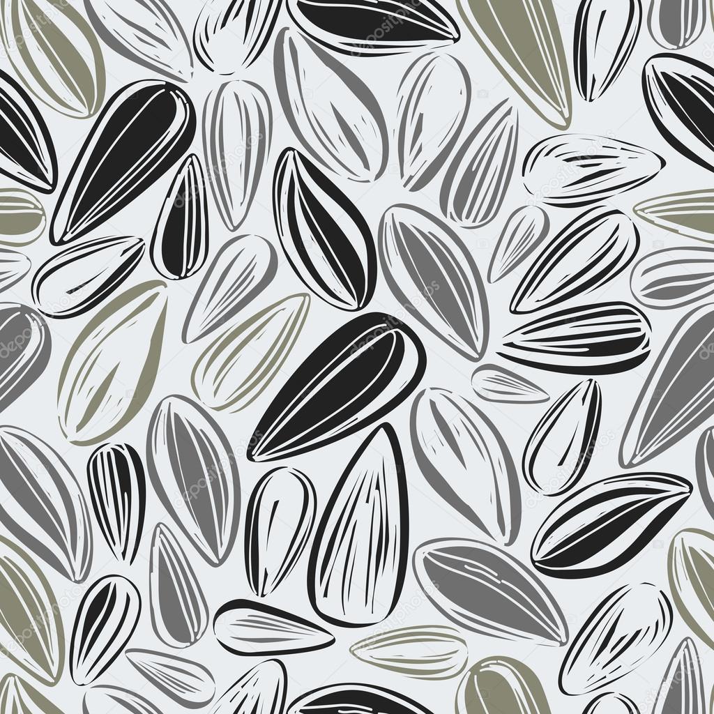 Seamless background with seeds