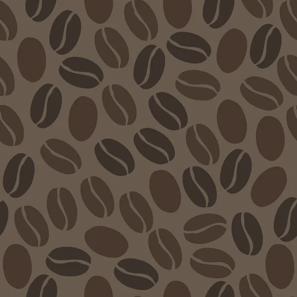 Seamless background with coffee beans — Stock Vector