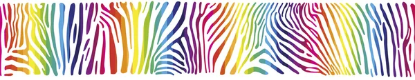 Zebra deri gökkuşağı renkleri ile arka plan