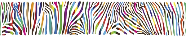 Fundo com pele Zebra multicolorida — Vetor de Stock