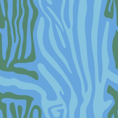 Renkli Zebra deri ile Seamless Modeli