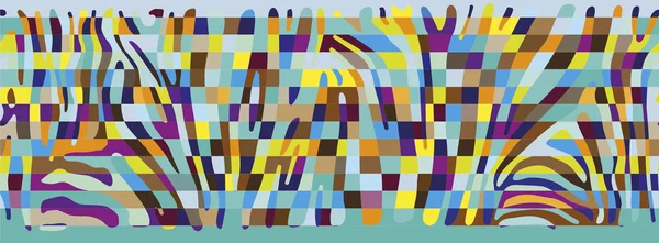 Hintergrund mit buntem Zebrafell — Stockvektor