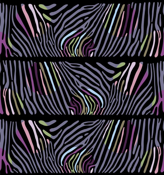 Fundo com pele Zebra colorida — Vetor de Stock