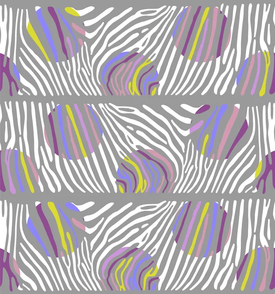 Fundo com pele Zebra colorida — Vetor de Stock