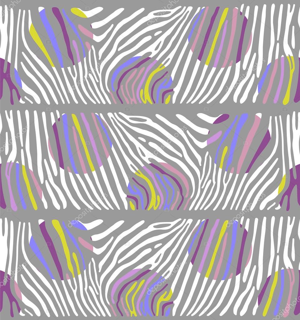 Background with colorful Zebra skin