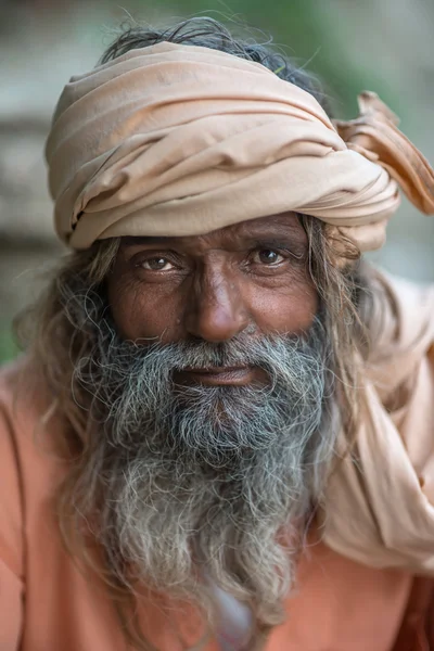인도 sadhu의 초상화 — 스톡 사진