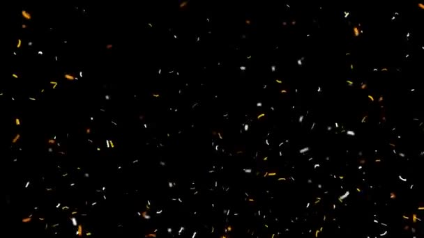 Группа фейерверков в небе — стоковое видео