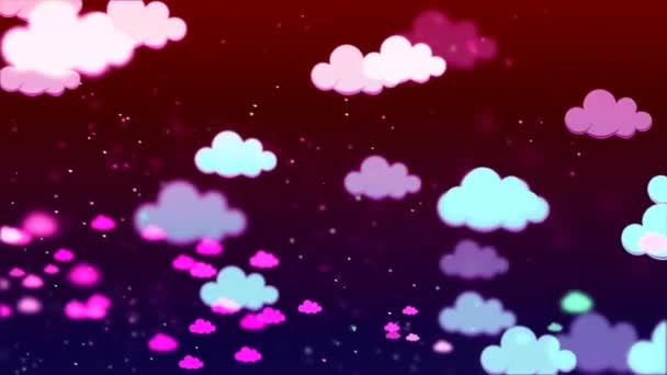 Beaux nuages multicolores — Video