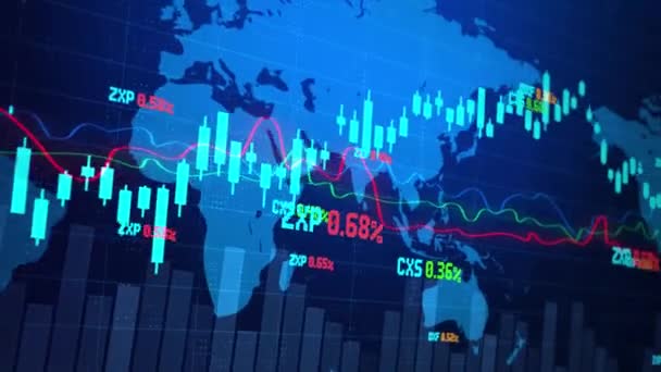 Diagrammet över ljusstake — Stockvideo