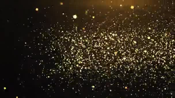 Altın bokeh parıltısı — Stok video