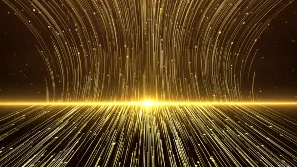 金粒子の抽象化 — ストック動画