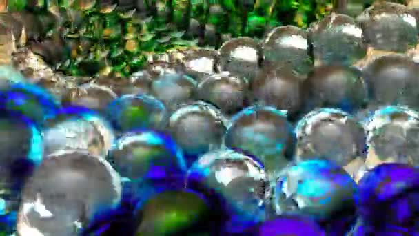 Een groep kleurrijke ballonnen — Stockvideo