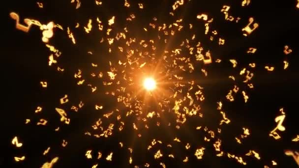 Eine Gruppe Feuerwerk am Himmel — Stockvideo